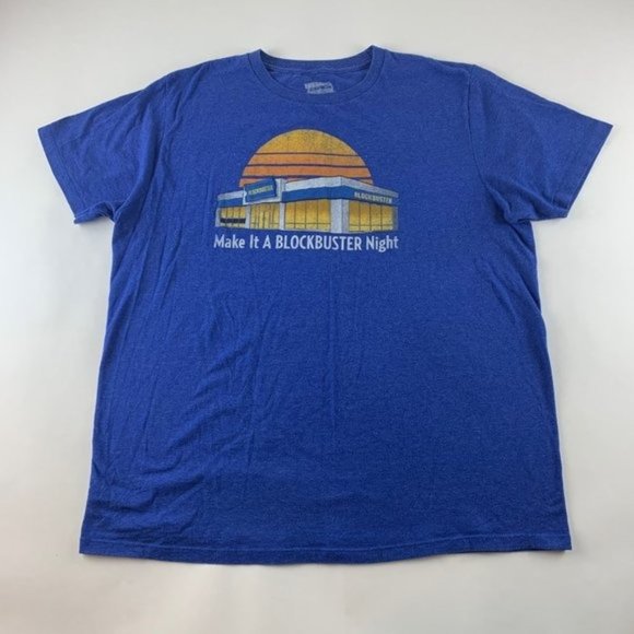Blockbuster Other - Blockbuster Make It A Blockbuster Night Blue Crewneck Shirt
